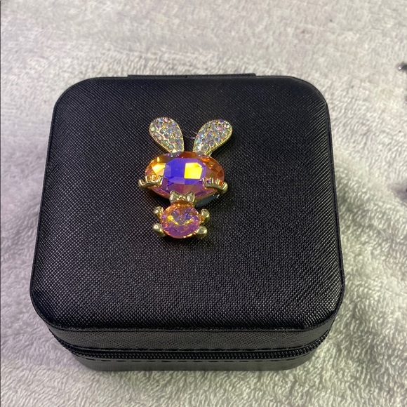 Colorful Bunny Travel Jewelry Box - Picture 1 of 6